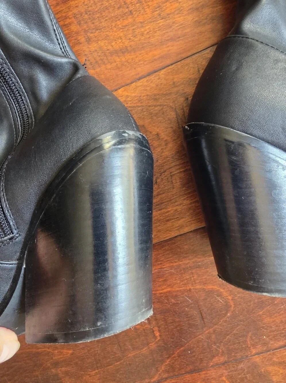 Steve Madden Claro Black Pointed Toe Over The Knee Boots Sz 8.5